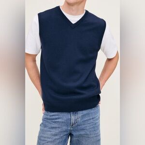 E. Magrath Navy Blue Sweater Vest